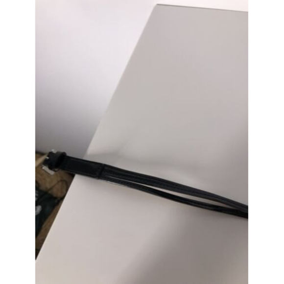 J.Crew Belt L Large Black Patent Leather Skinny Strips Ladies - Picture 5 of 5